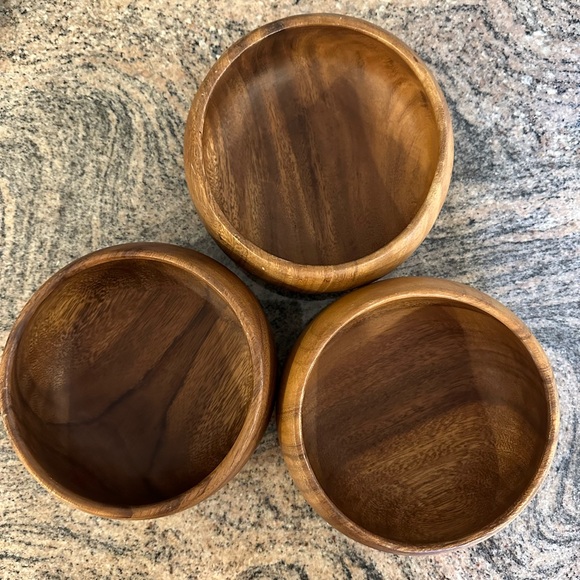 Other - Set of 3 wooden bowls